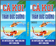 Biển vẫy cá Koi Trần Đức Cường file corel