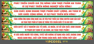 Băng rôn An toàn thực phẩm năm 2024 corel