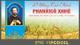 Phông lễ mừng thánh Phanxico Xavie vector
