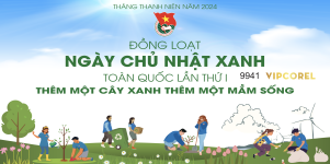 Backdrop đồng loạt ngày chủ nhật xanh toàn Quốc