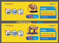 Thiết kế Banner điểm bán hàng Mobifone file corel