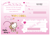 Hóa đơn mẫu màu hồng Hello Kitty file corel