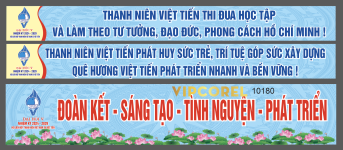 Băng rôn đại hội đại biểu hội liên hiệp thanh niên