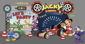 Backdrop Party sinh nhật tom và jerry #56 file .AI