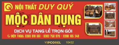Biển QC Nội thất Duy Quý - Mộc dân dụng vector