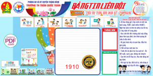 Market Bảng tin liên đội trường tiểu học Trần Quốc Toản file CDR