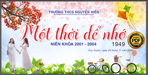 Market họp lớp một thời để nhớ THCS Nguyễn Hiền CDR