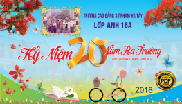 Market họp lớp backdrop kỷ niệm 20 năm ra trường * Sơn Tây file CDR