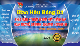 Giao hữu bóng đá chào mừng kỷ niệm ngày thành lập Đoàn