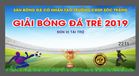 Market Giải bóng đá trẻ 2022 tại trường CĐSP Sóc Trăng