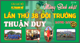 Market bóng đá mừng sinh nhật lần thứ 38 CLB FC. Thanh Nê