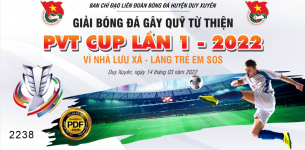 Market giải bóng đá gây quỹ từ thiện PVT cúp lần thứ 1