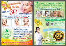 Market tờ rơi giảm giá dịch vụ K&N luxury beauty Clinic