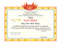Giấy khen chăn nuôi lợn Dabaco vector