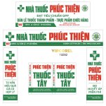Biển bảng Nhà Thuốc Phúc Thiện file corel