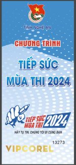 Standee chương trình tiếp sức mùa thi 2024 vector