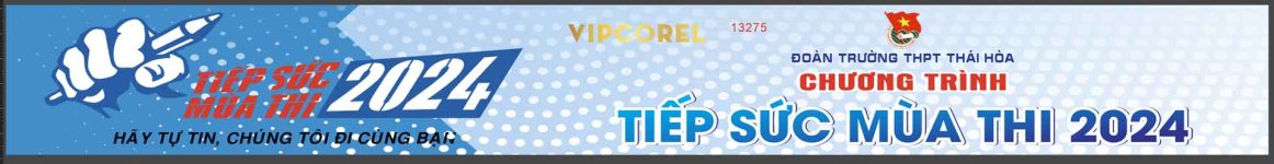 Băng rôn chương trình tiếp sức mùa thi 2024 vector