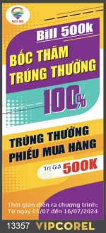 Standee bốc thăm trúng thưởng - phiếu mua hàng