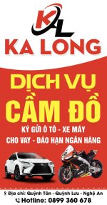 Biển dịch vụ cầm đồ Ka Long file vector corel
