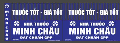 Biển quảng cáo Nhà Thuốc Minh Châu file corel