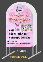 Biển vẫy Phương Thảo - Nail - Nối mi - makeup file corel