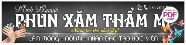 Tổng hợp biển quảng cáo Phun xăm thẩm mỹ file corel