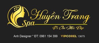 Logo Huyền Trang Spa - Vì tin mà đẹp file corel