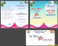 Giấy mời gặp mặt 45 năm ngày ra trường THPT