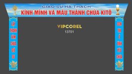 Biển pano Giáo sứ Hà Thạch - chúa Giê Su file corel