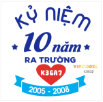 file corel logo in áo kỷ niệm 10 năm ra trường