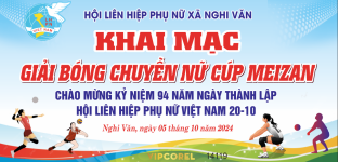 File corel Khai mạc giải bóng chuyền nữ - Hội phụ nữ