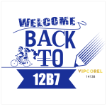 Logo họp lớp Welcome Back to school file corel