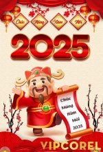 File Photoshop phông nền chúc mừng năm mới 2025