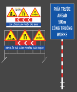 Biển Công trường đang thi công - xin lỗi đã làm phiền