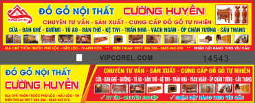 Bảng biển Quảng cáo Đồ gỗ nội thất Cường Huyền