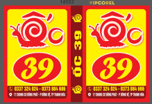 Biển vẫy quảng cáo Ốc 39 file corel