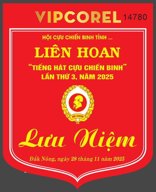 Cờ lưu niệm Liên hoan tiếng hát Cựu Chiến Binh