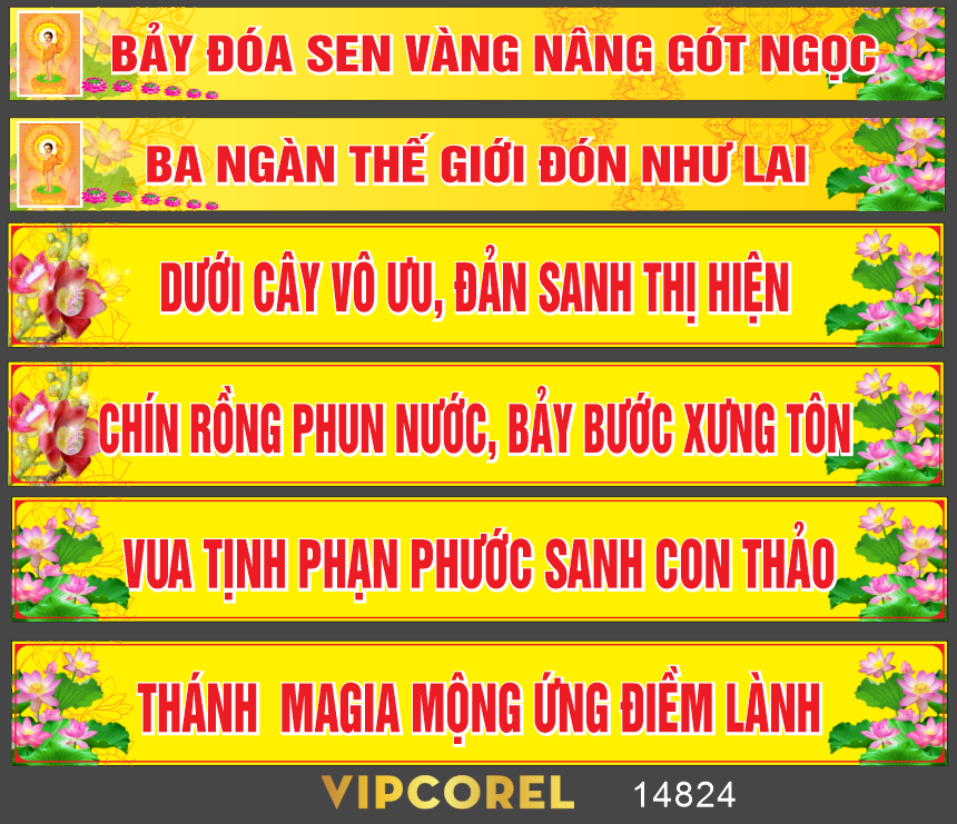 Vector pano ngang trang trí phật giáo đẹp 2025