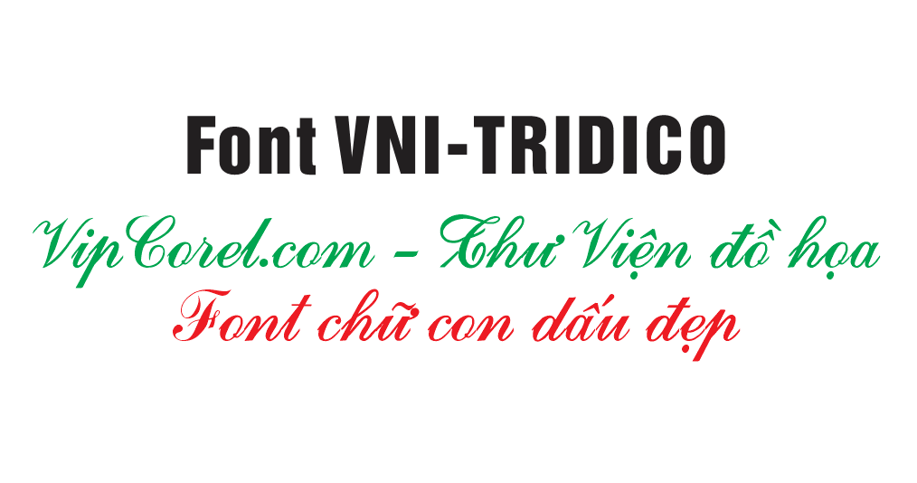 Font Chữ VNI-Tridico Làm Con Dấu