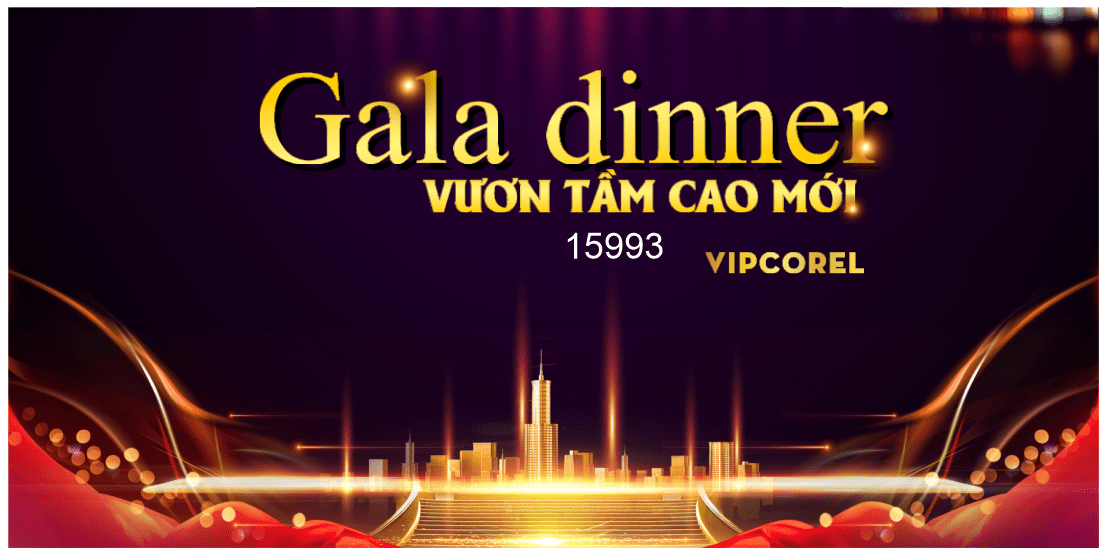 Market Gala dinner vươn tầm cao mới file corel