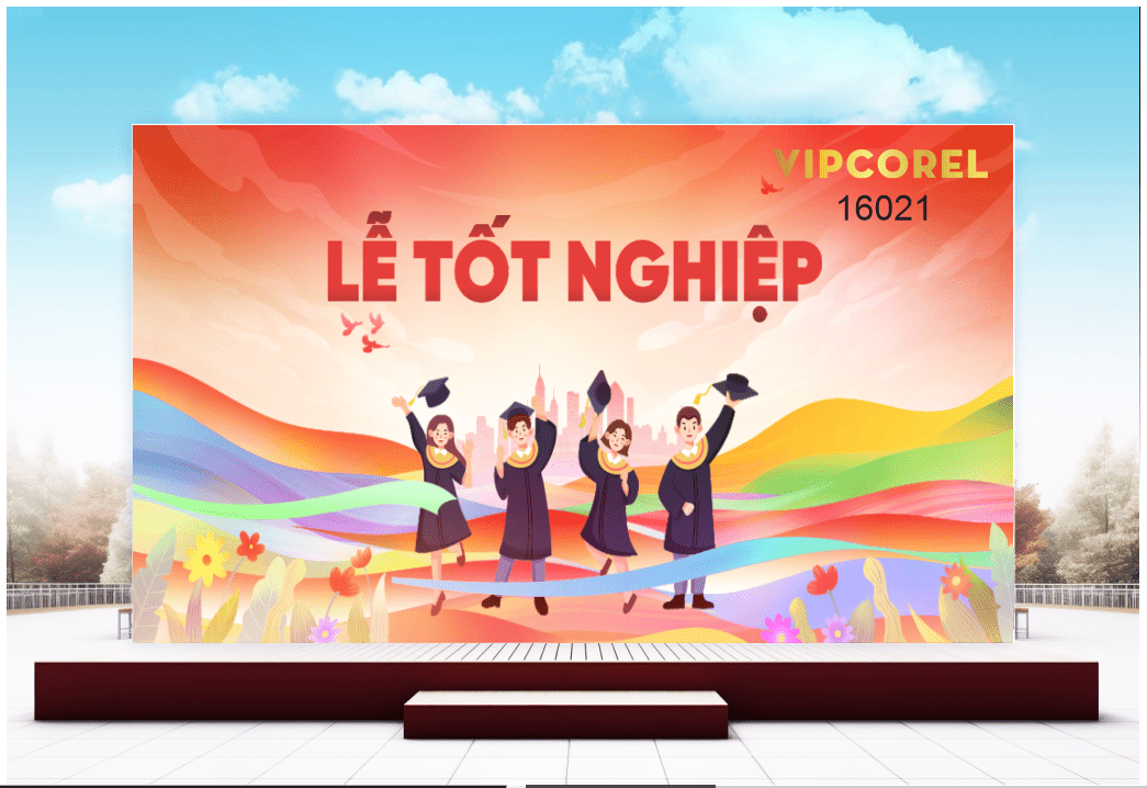 Market Lễ tốt nghiệp 2025 mẫu mới file corel