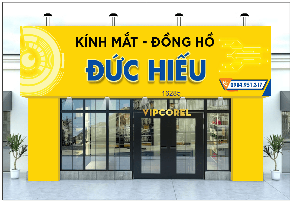 Biển QC Kính mắt - đồng hồ Đức Hiếu #3