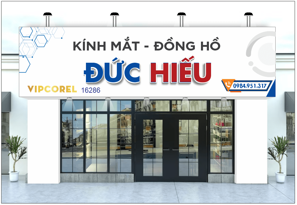 Biển QC Kính mắt - đồng hồ Đức Hiếu #4
