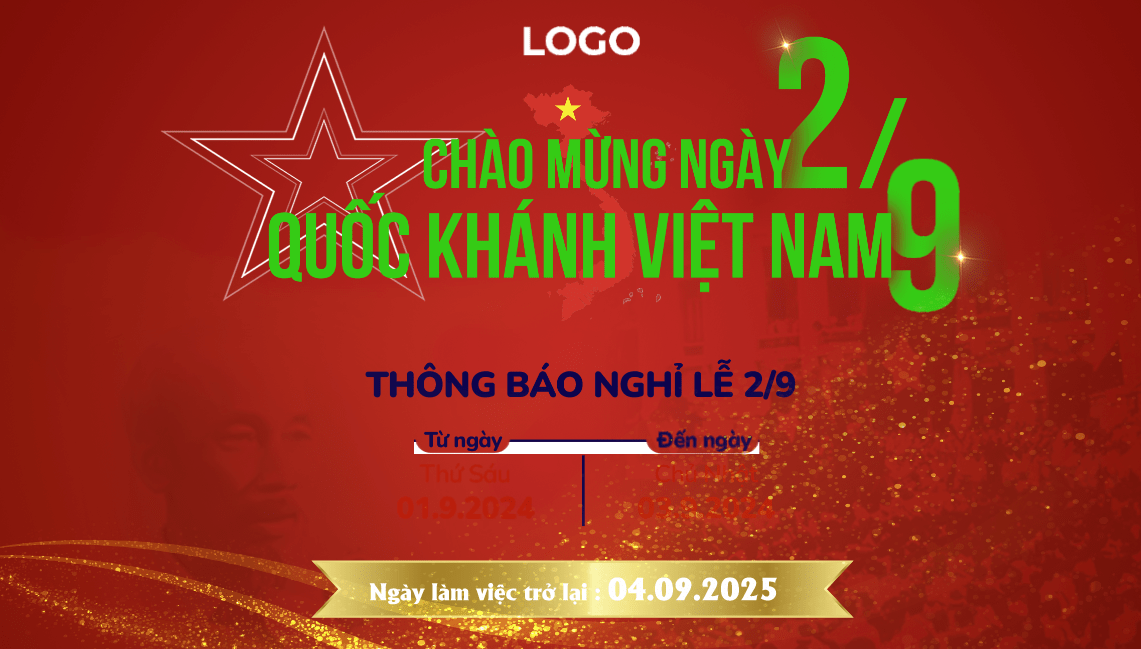 Pano chào mừng Quốc Khánh và lịch nghỉ lễ