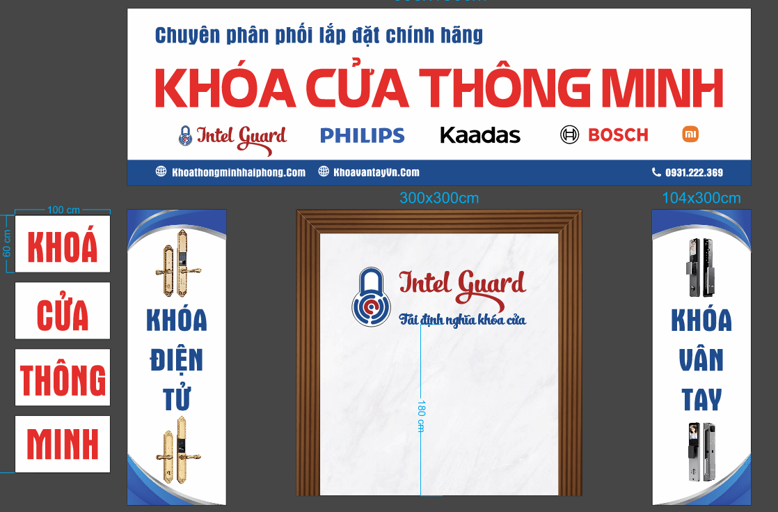 Biển QC Khóa Cửa Thông Minh Intel Guard