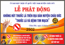 Market Lễ phát động không hút thuốc lá trên địa bàn huyện