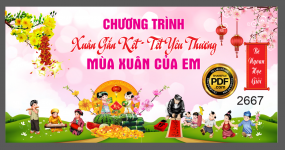 Market chương trình xuân gắn kết - tết yêu thương file CDR
