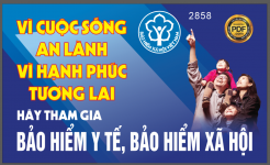 Pano phướn thả bảo hiểm xã hội Việt Nam file cdr