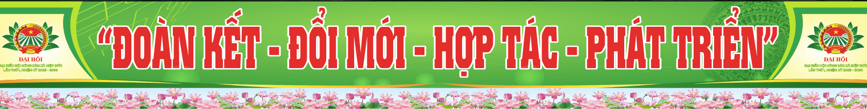 Backdrop check in Đại hội hội nông dân 2025