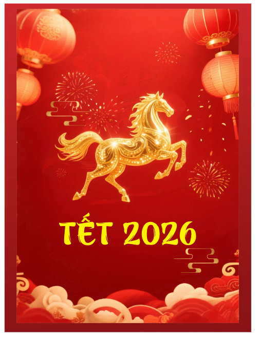 Banner nền đỏ tết 2026 con ngựa file corel #2